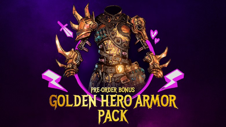 Tiny Tina's Wonderlands - Golden Hero Armor Pack Epic Games CD Key, 4.5 usd