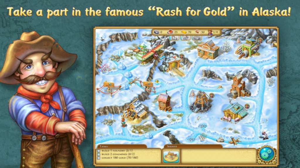 Rush for gold: Alaska Steam CD Key, 0.88 usd