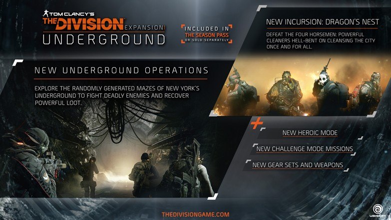 Tom Clancy's The Division - Underground DLC Ubisoft Connect CD Key, 11.05 usd