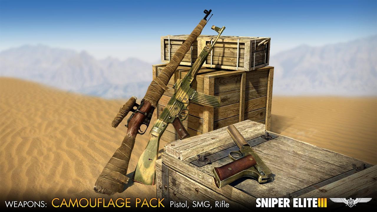 Sniper Elite III - Camouflage Weapons Pack DLC Steam CD Key, 2.25 usd