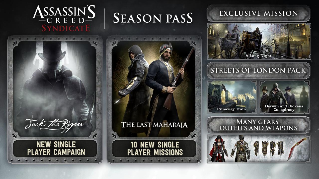 Assassin's Creed Syndicate - Season Pass Ubisoft Connect CD Key, 7.9 usd