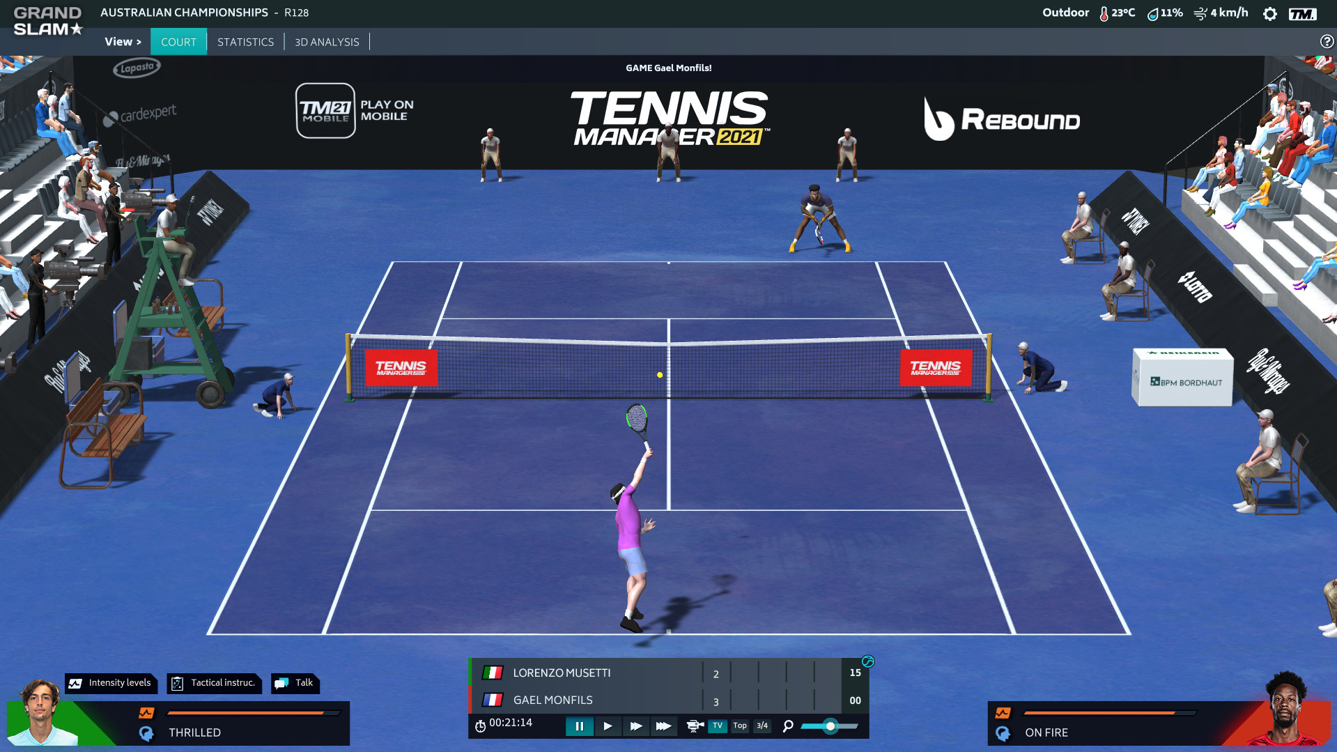 Tennis Manager 2021 Steam CD Key, 2.86 usd