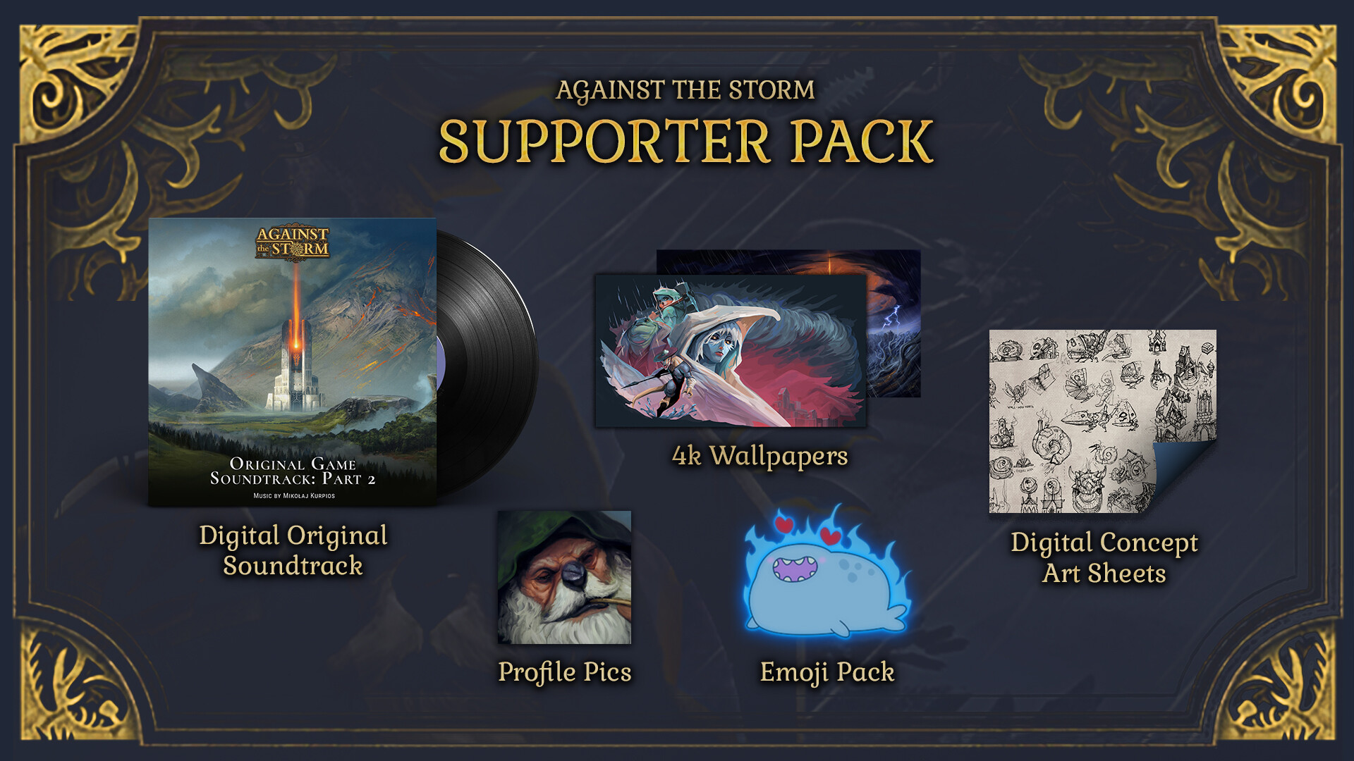 Against the Storm - Supporter Pack DLC Steam CD Key, 7.74 usd
