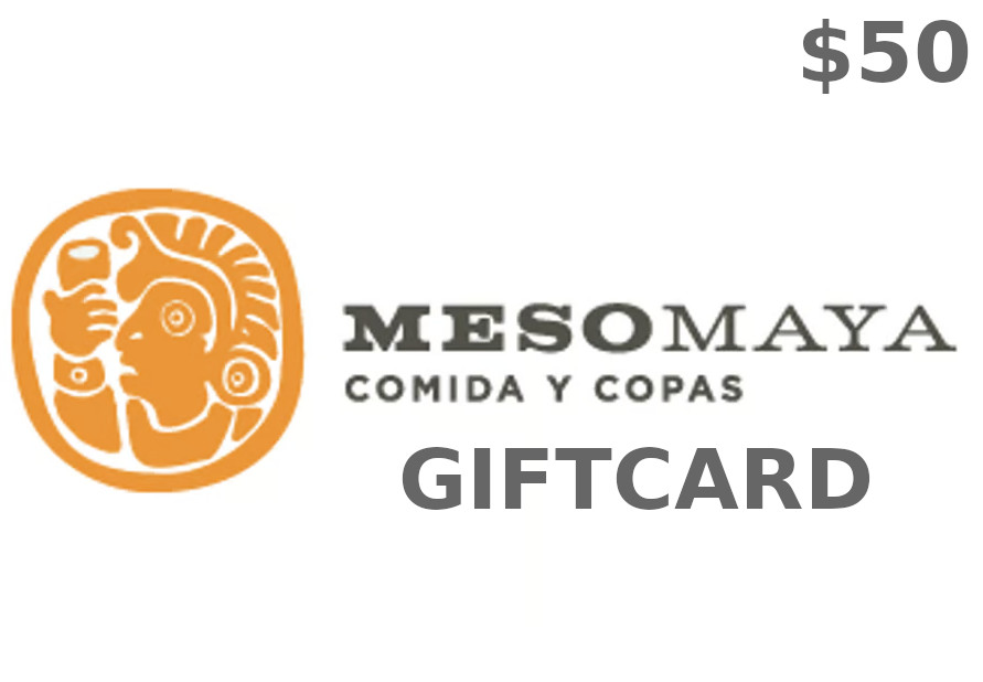 Meso Maya Restaurant $50 Gift Card US, 33.9 usd