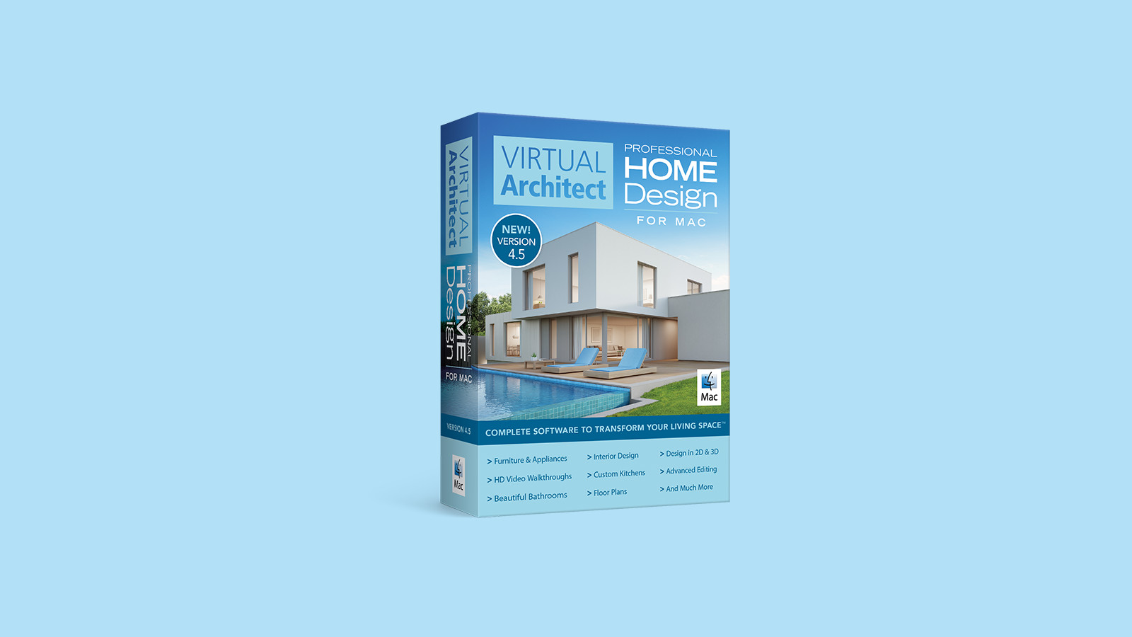 Virtual Architect Professional Home Design for Mac CD Key, 64.8 usd