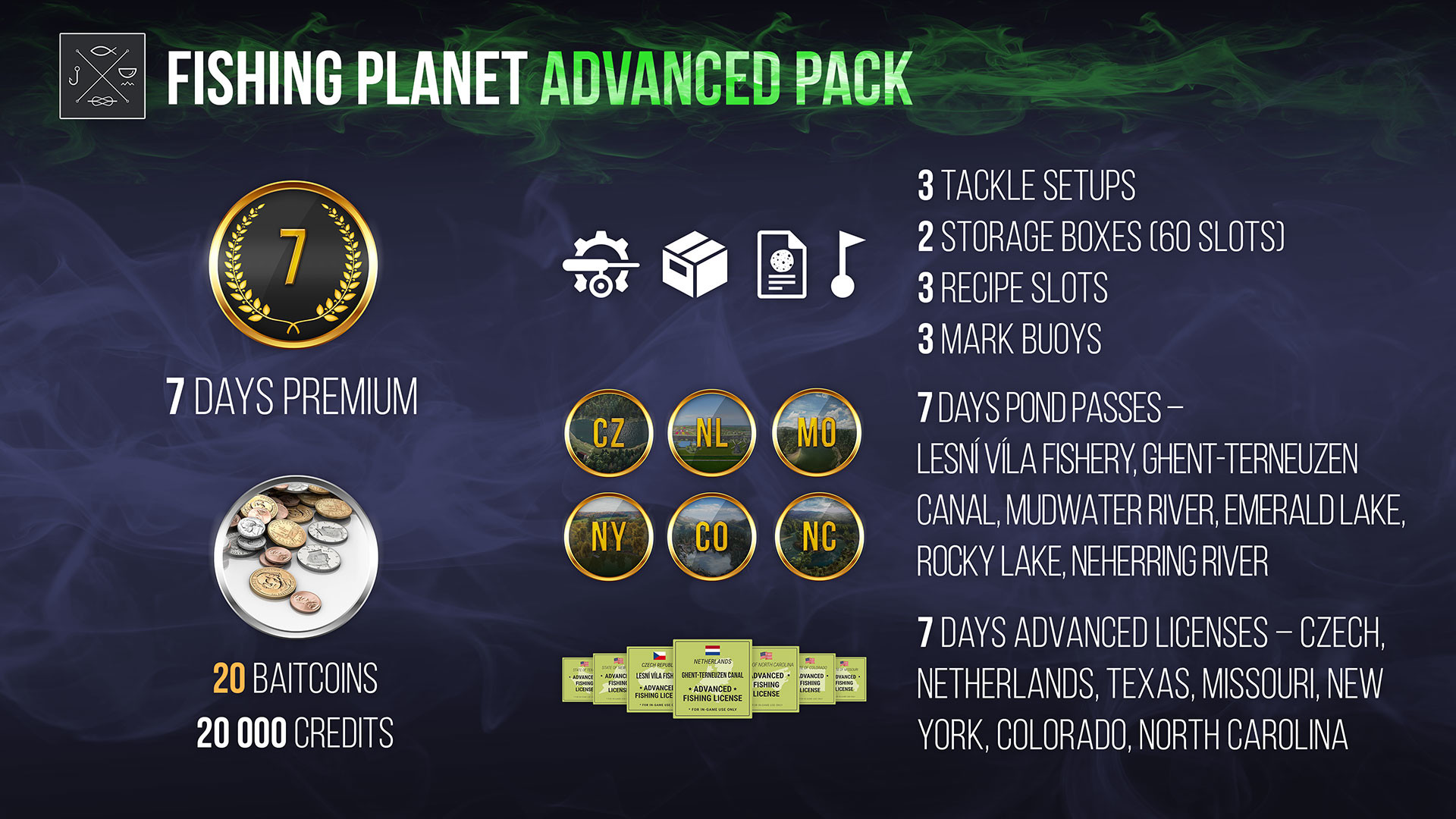 Fishing Planet - Advanced Pack DLC EU v2 Steam Altergift, 26.25 usd