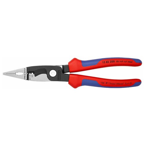 фотография Ножницы по кевлару Knipex KN-1382200 красный/синий, купить за 8720 руб онлайн