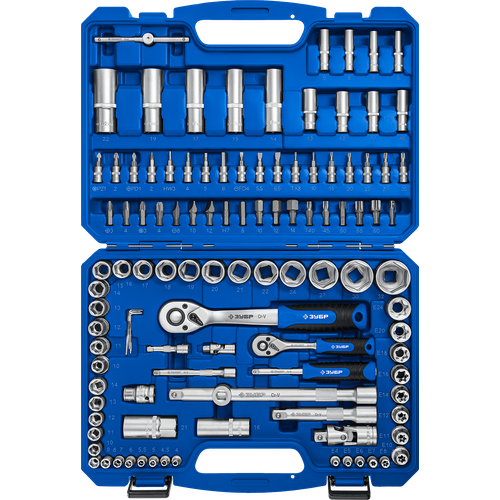 фотография Набор инструментов в кейсе ЗУБР 27635-H110_z01, 110 предм., синий, купить за 10790 руб онлайн