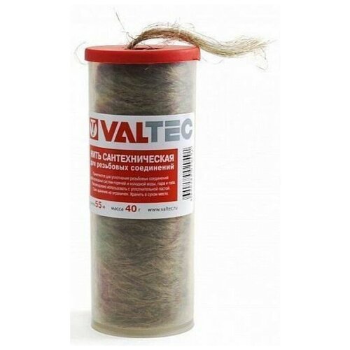 фотография VALTEC Нить льняная сантехническая VALTEC 55 м VT. FLAX.0.055, купить за 458 руб онлайн