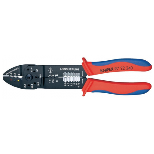 фотография Ножницы по кевлару Knipex KN-9722240 черный/синий/красный, купить за 4190 руб онлайн