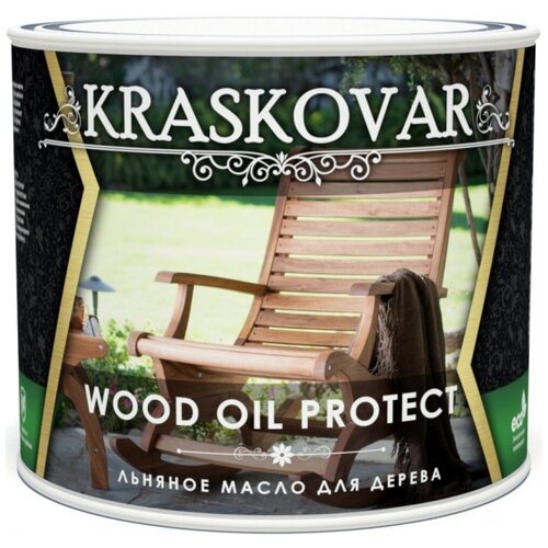 фотография Масло Kraskovar Wood Oil Protect, бесцветный, 2.2 л, купить за 3806 руб онлайн