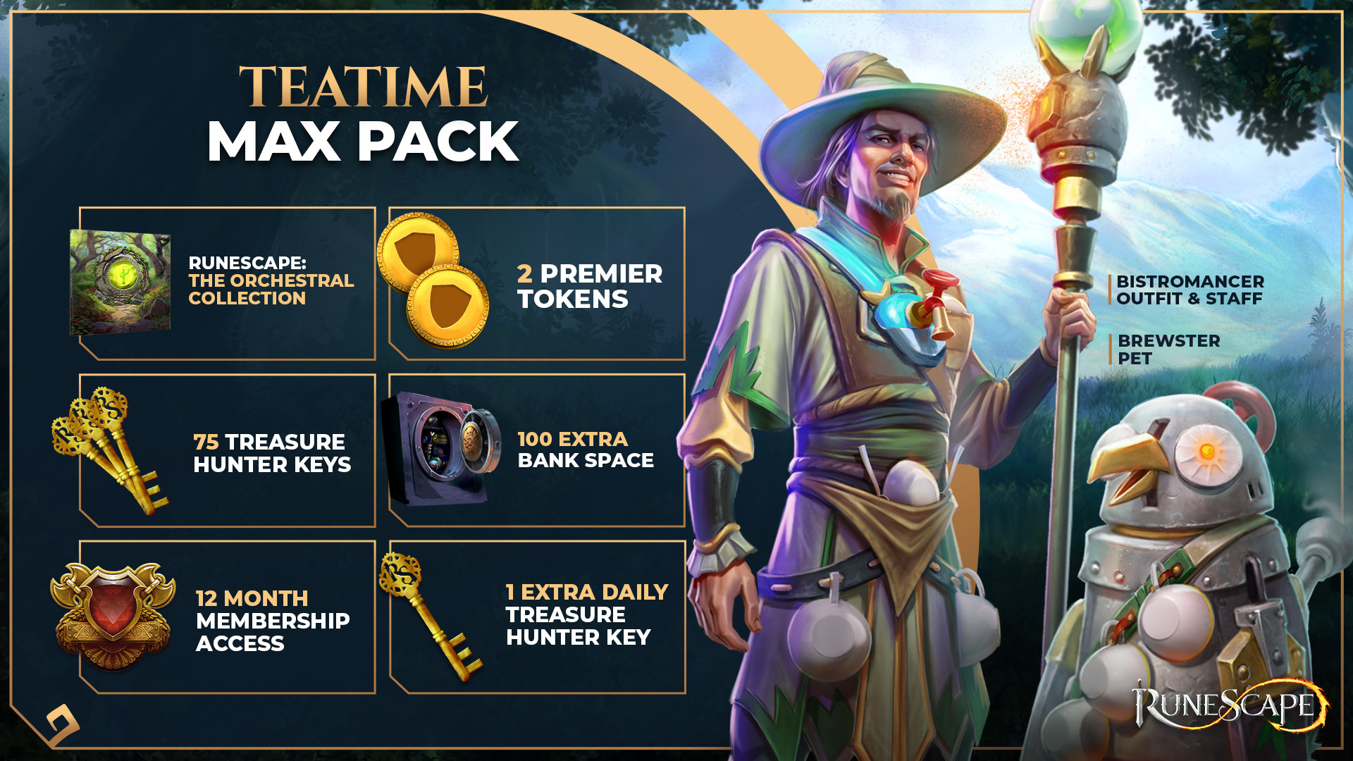 Runescape - Max Pack + 12 Months Membership Manual Delivery, 56.49 usd