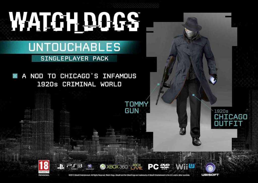 Watch Dogs - Untouchables, Club Justice and Cyberpunk Packs DLC EU Ubisoft Connect CD Key, 1.57 usd
