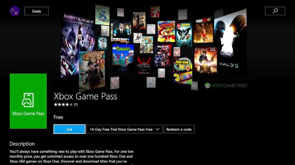 Xbox Game Pass for PC - 1 Month Trial Windows 10/11 PC CD Key (ONLY FOR NEW ACCOUNTS, valid for a week after purchase), 1.8 usd