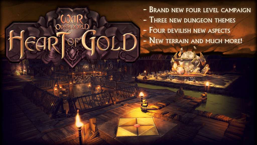 War for the Overworld - Heart of Gold DLC Steam CD Key, 3.68 usd