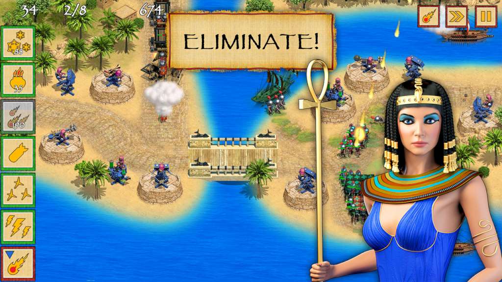 Defense of Egypt: Cleopatra Mission Steam CD Key, 0.5 usd