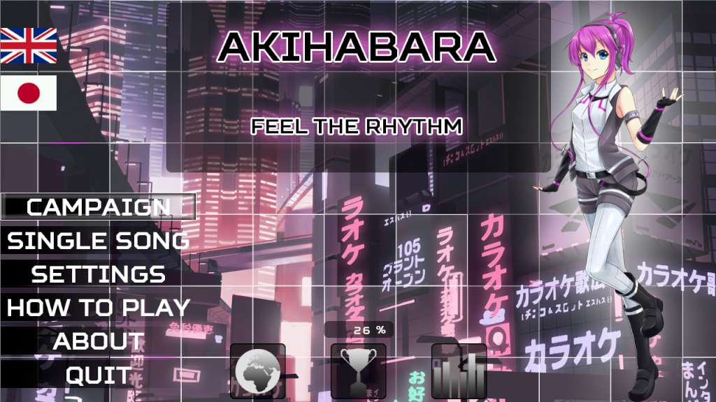 Akihabara - Feel the Rhythm Steam CD Key, 1.25 usd