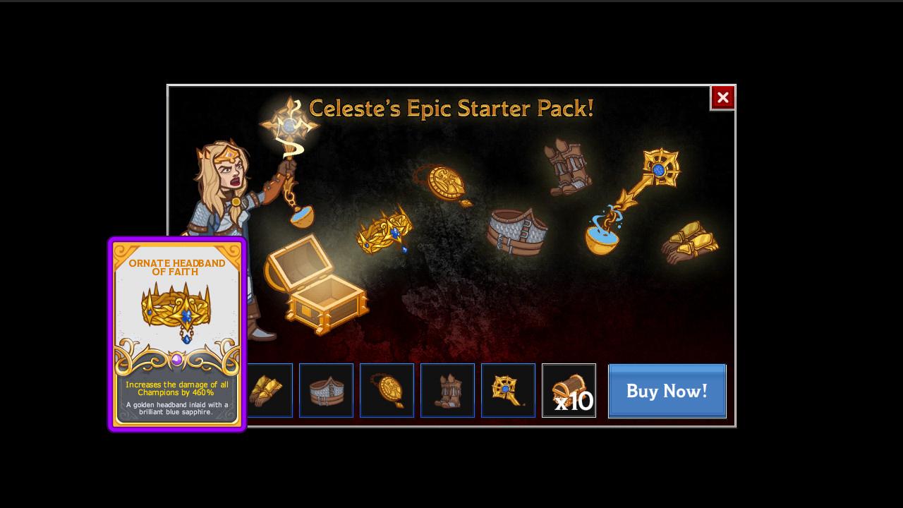 Idle Champions of the Forgotten Realms - Celeste's Starter Pack DLC Steam CD Key, 0.43 usd