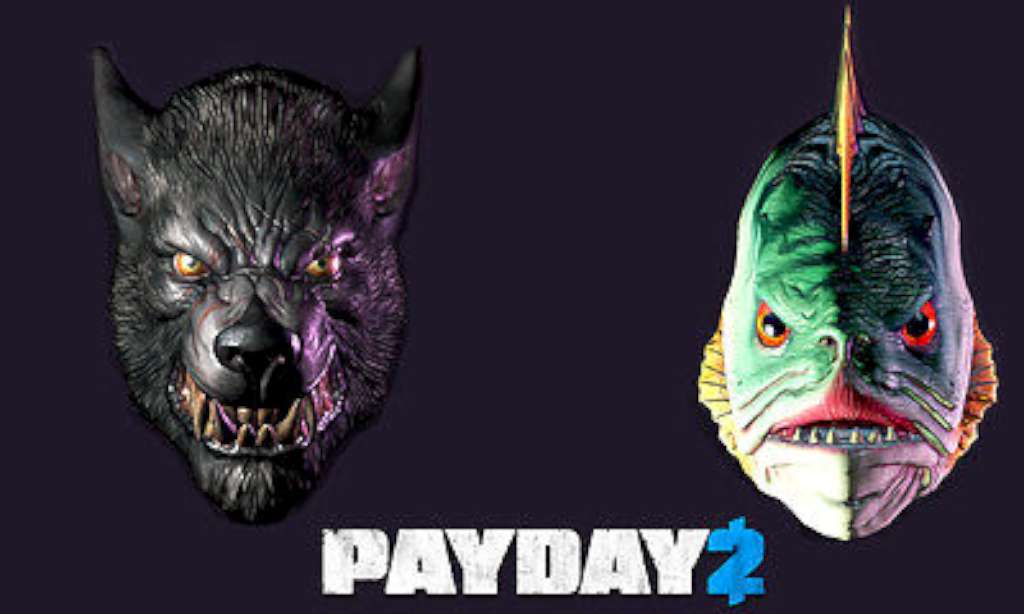 PAYDAY 2 - Lycanwulf and The One Below Masks DLC Steam CD Key, 0.37 usd
