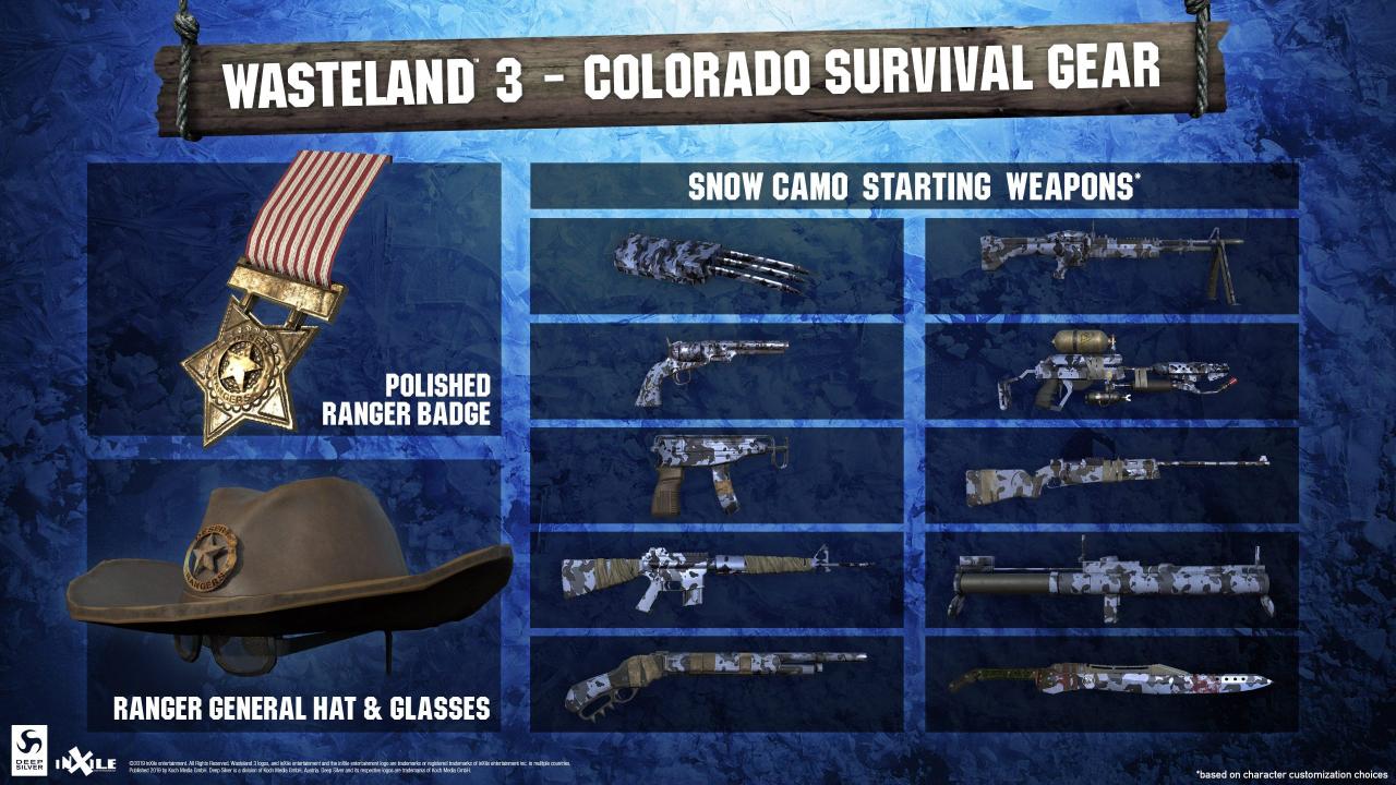 Wasteland 3 - Colorado Survival Gear DLC Steam CD Key, 1.63 usd