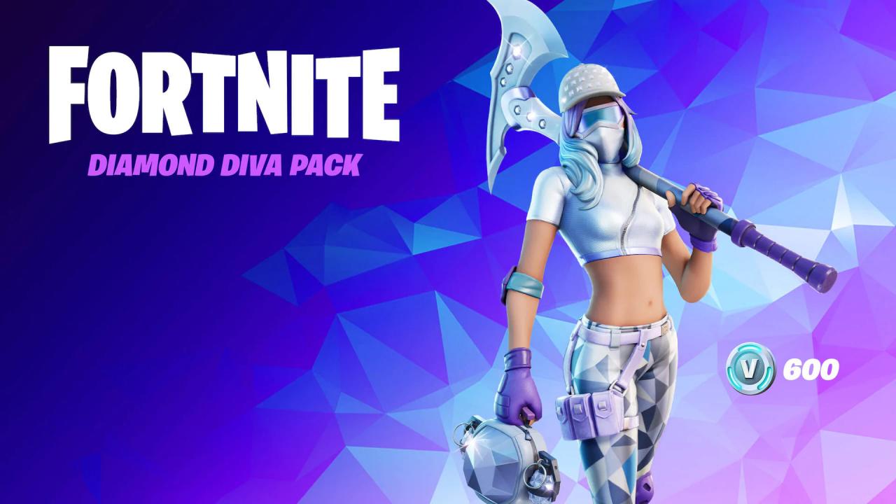 Fortnite - The Diamond Diva Pack DLC EU XBOX One / Xbox Series X|S CD Key, 260.13 usd