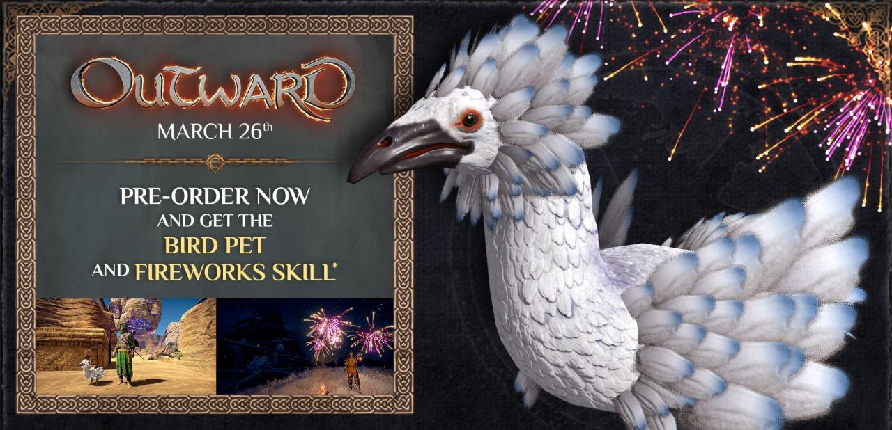 Outward - Pearl Bird Pet and Fireworks Skill DLC Steam CD Key, 1.67 usd