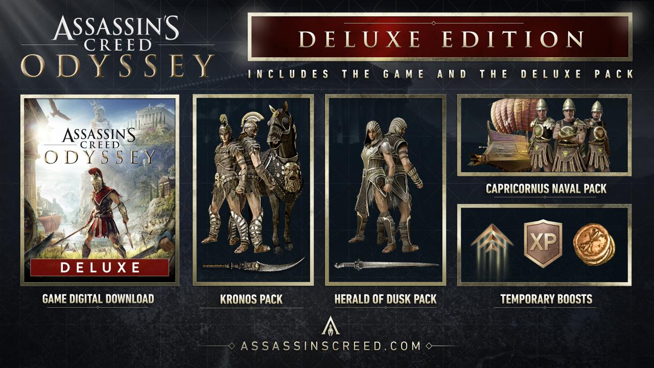 Assassin's Creed Odyssey Deluxe Edition EU XBOX One CD Key, 21.01 usd