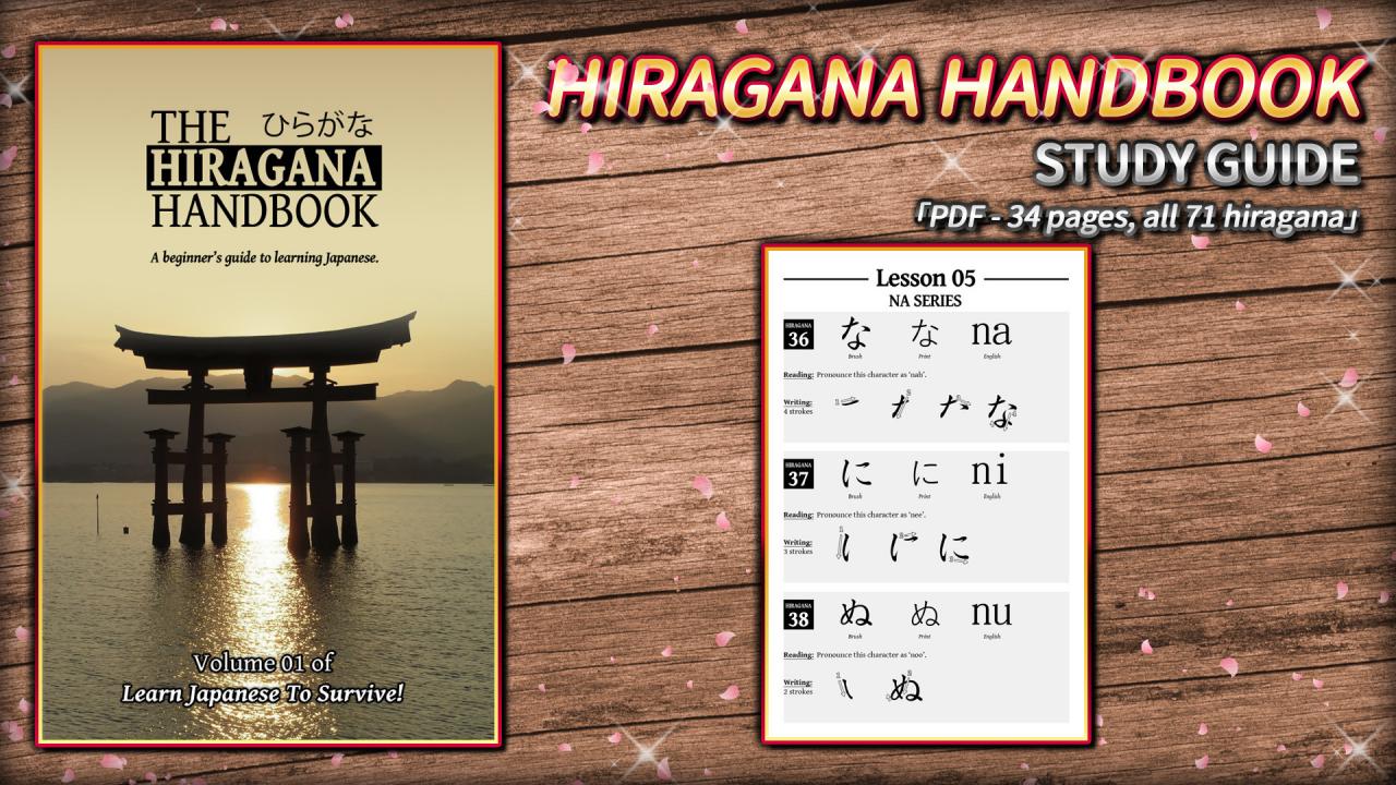 Learn Japanese To Survive! Hiragana Battle - Study Guide DLC Steam CD Key, 1.8 usd