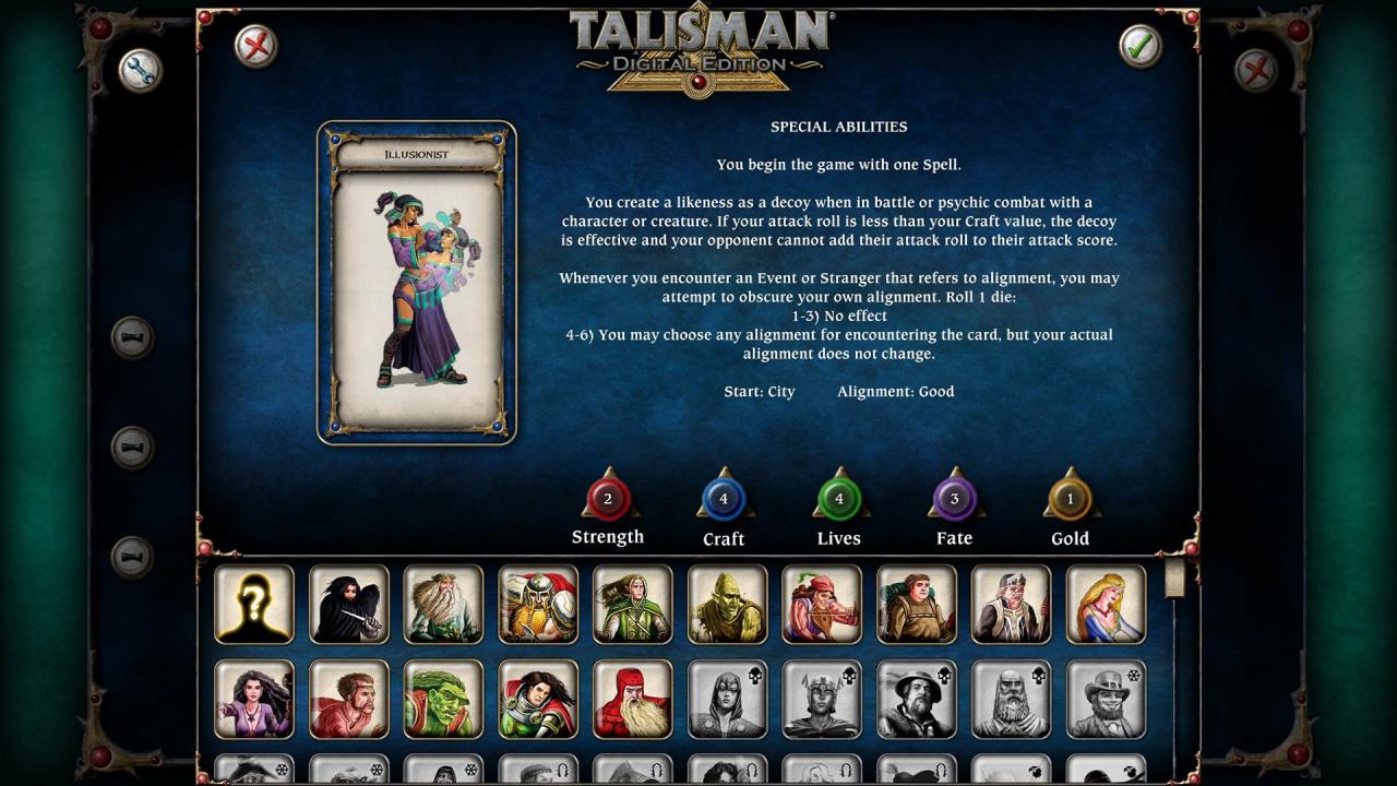 Talisman - Character Pack #11 - Illusionist DLC Steam CD Key, 0.8 usd