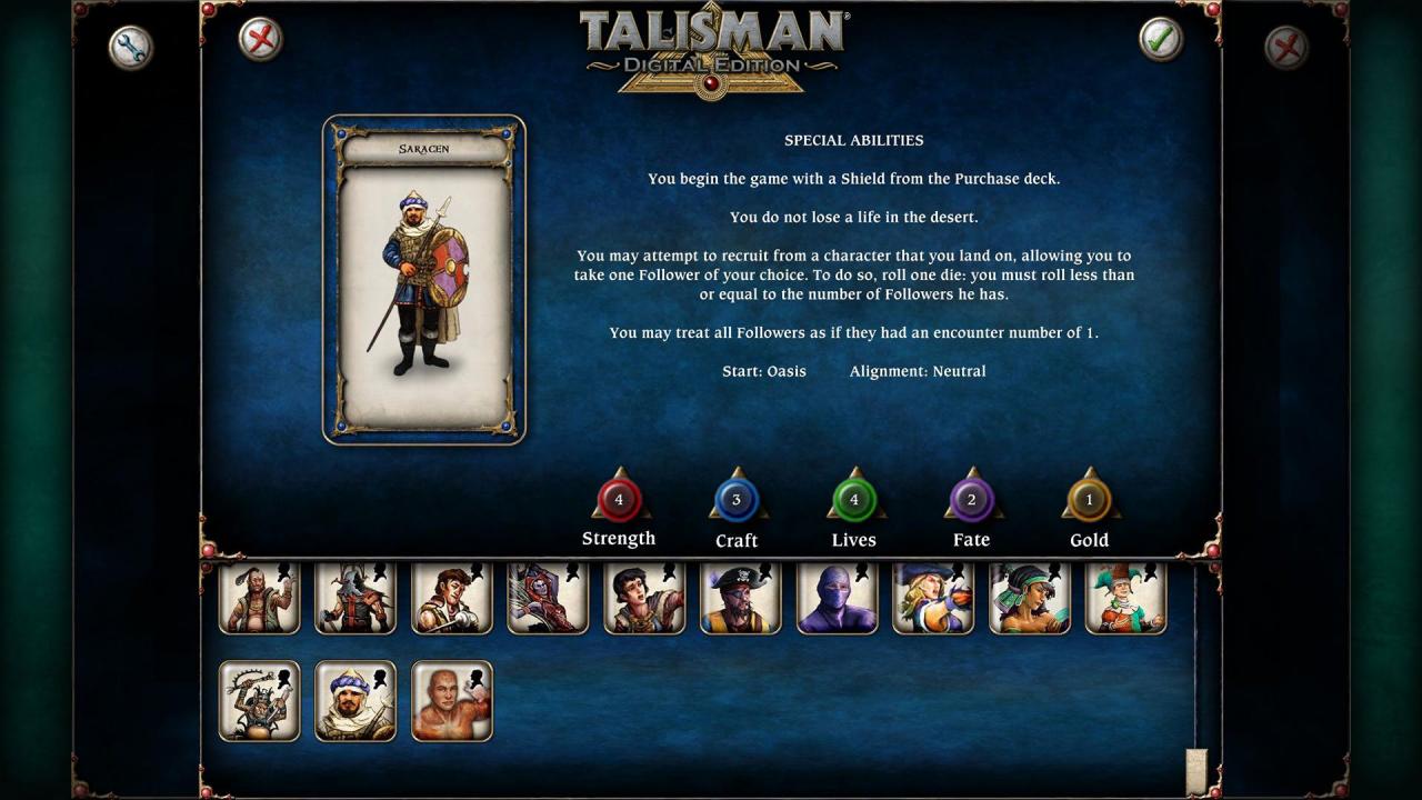 Talisman - Character Pack #15 - Saracen DLC Steam CD Key, 0.79 usd