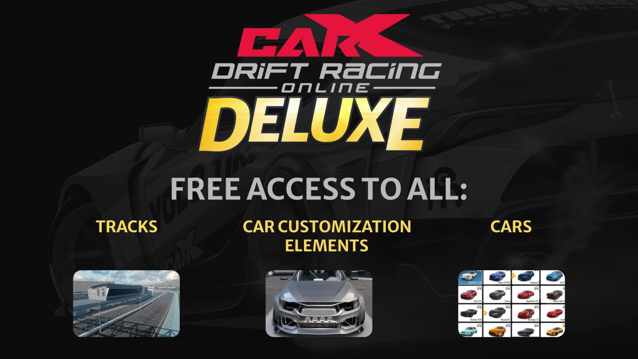 CarX Drift Racing Online - Deluxe DLC Steam Altergift, 25.21 usd