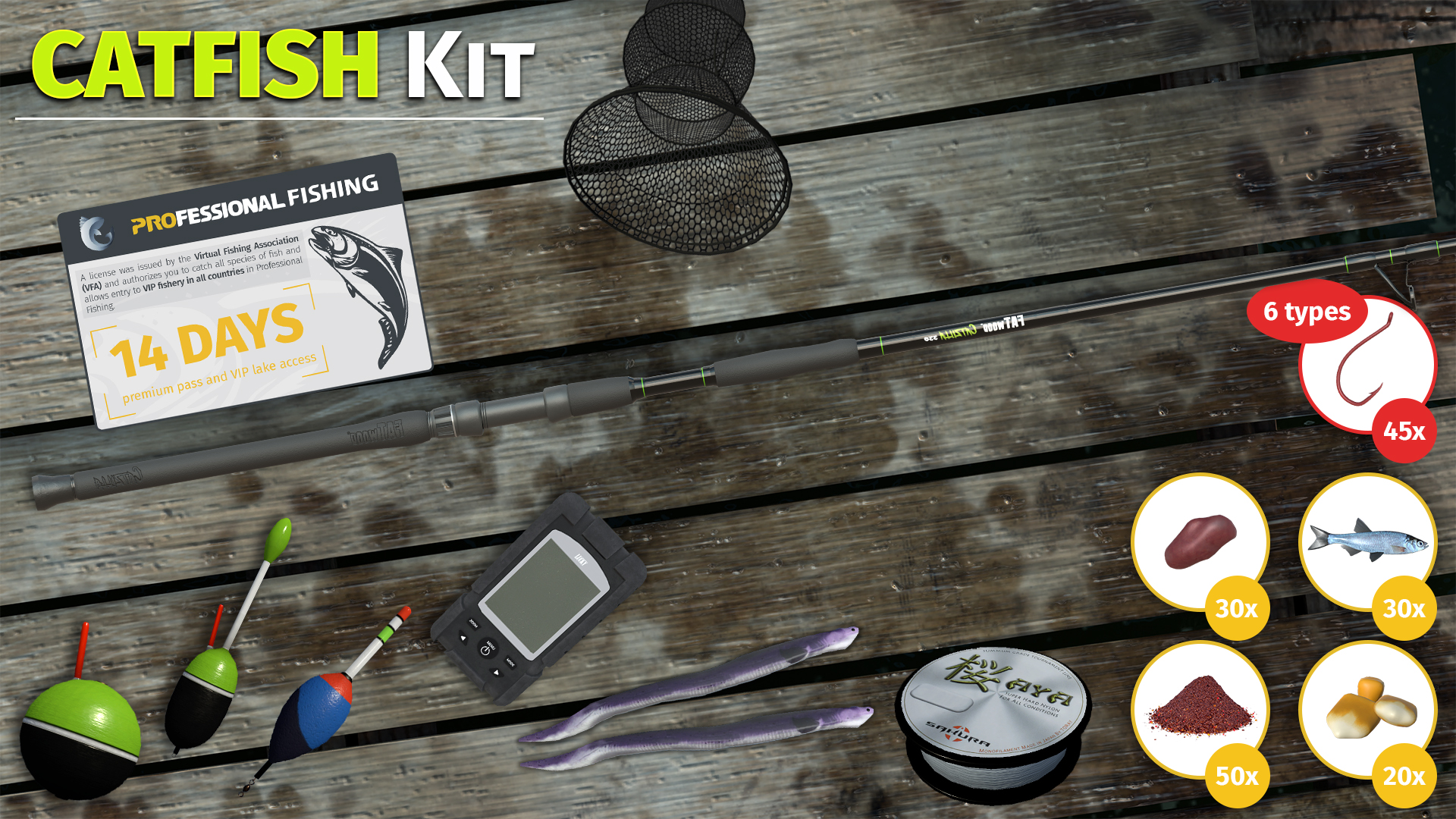 Professional Fishing - Catfish Kit DLC Steam CD Key, 1.24 usd