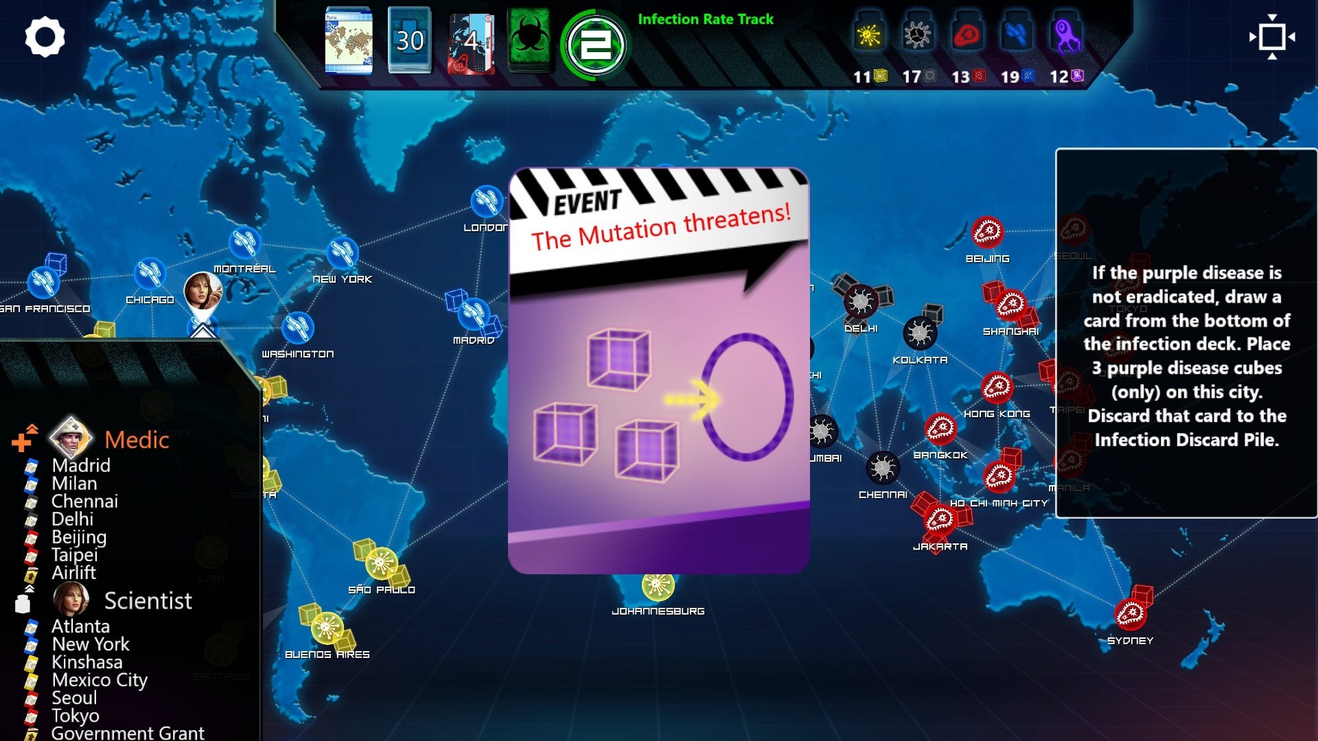 Pandemic: On the Brink - Mutation DLC Steam CD Key, 0.79 usd