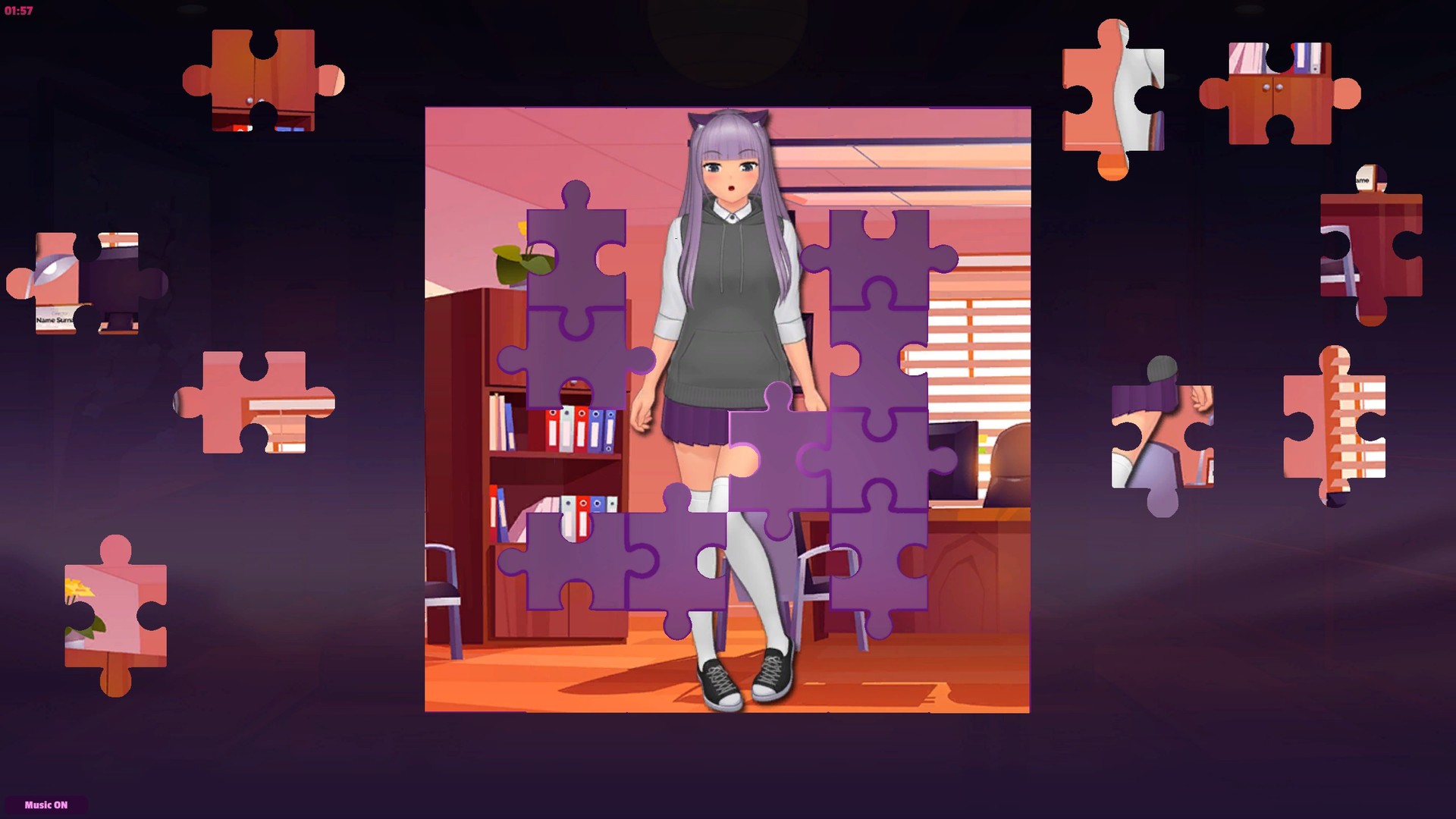 Anime Jigsaw Girls - Office Steam CD Key, 0.5 usd