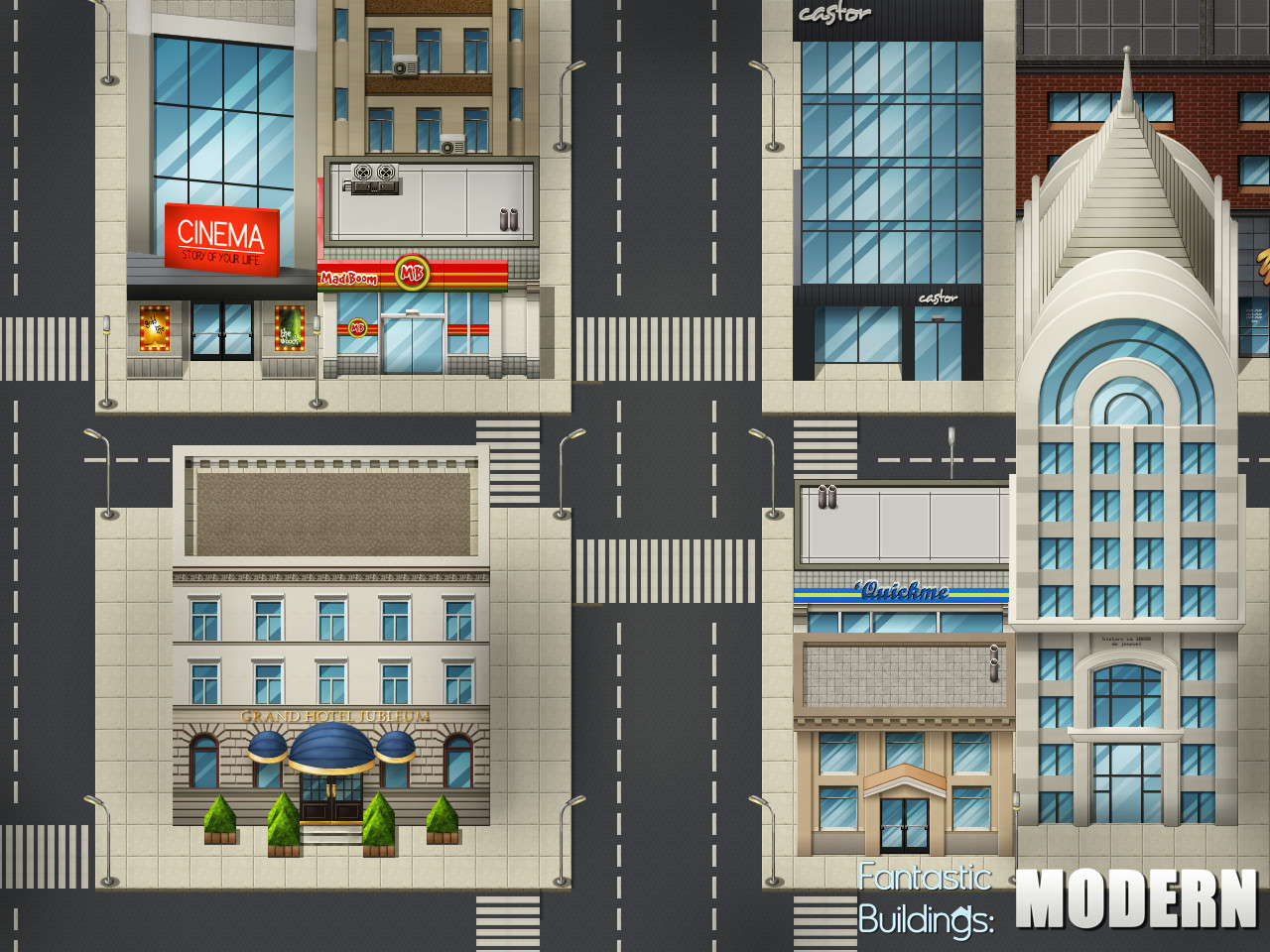 RPG Maker VX - Ace Fantastic Buildings: Modern DLC EU Steam CD Key, 5.07 usd