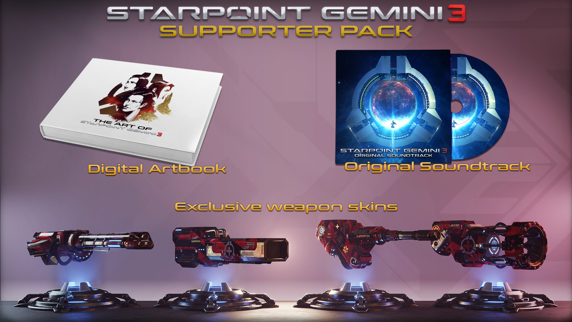 Starpoint Gemini 3 - Supporter Pack DLC Steam CD Key, 0.89 usd