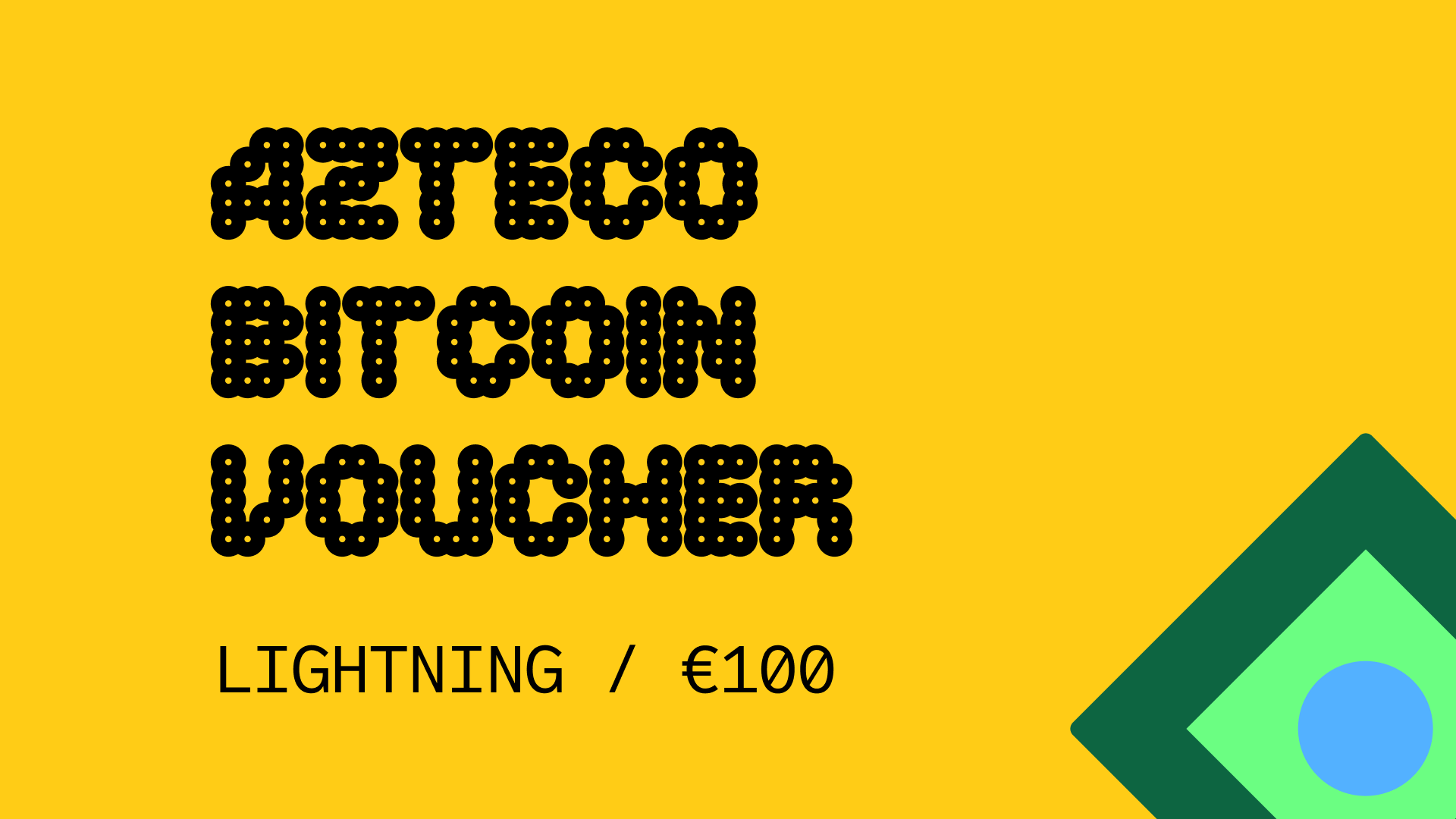 Azteco Bitcoin Lighting €100 Voucher, 112.98 usd