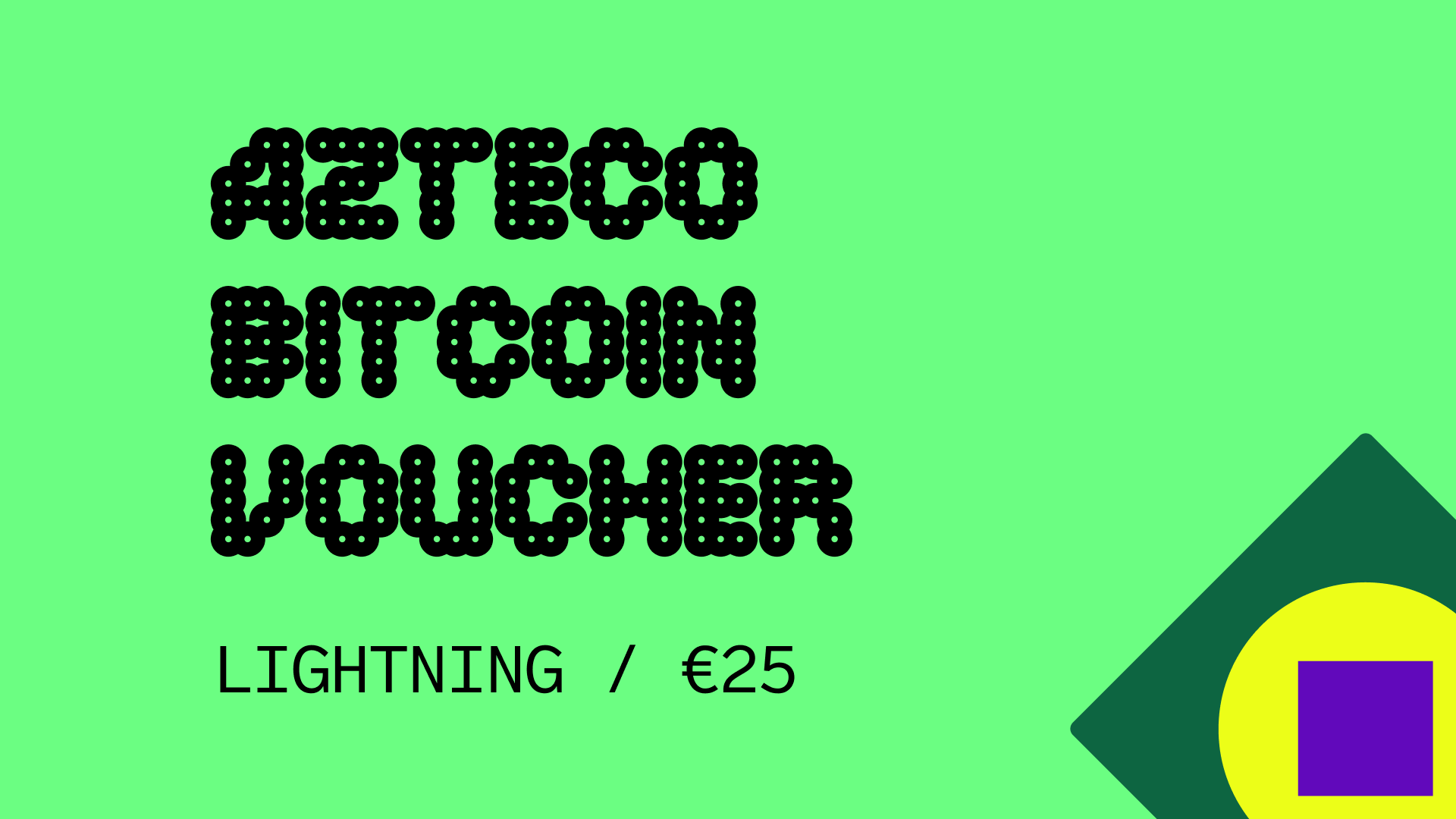 Azteco Bitcoin Lighting €25 Voucher, 28.25 usd
