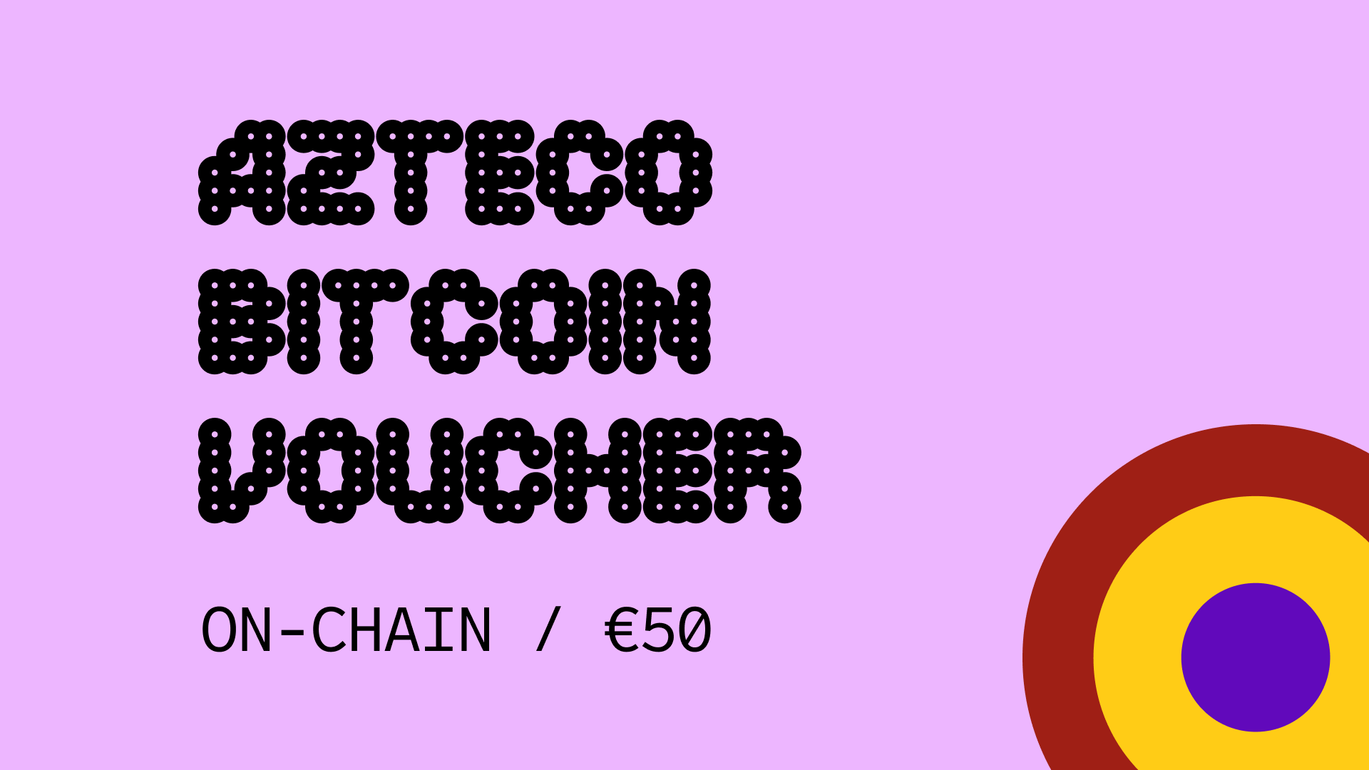 Azteco Bitcoin On-Chain €50 Voucher, 56.5 usd