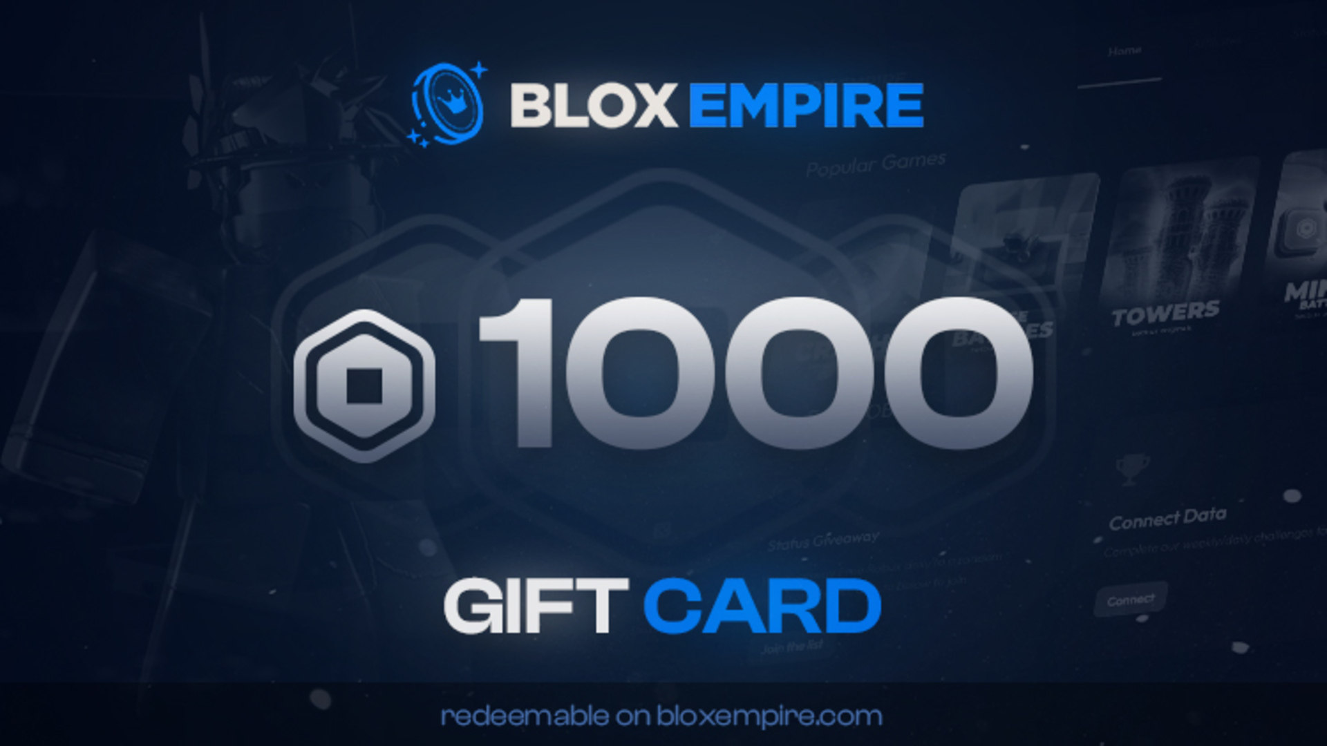 Bloxempire 1,000 Balance Gift Card, 2.76 usd