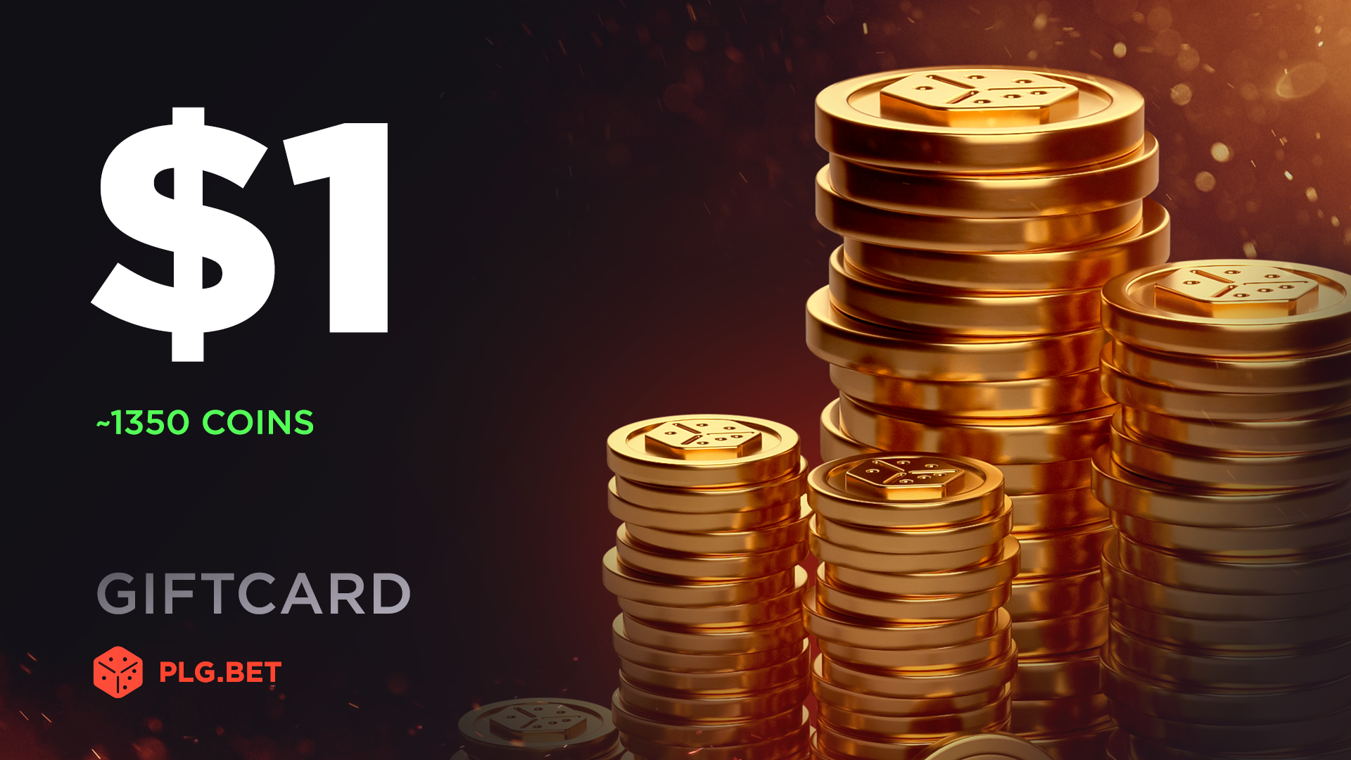 PLG.BET $1 Gift Card, 1.15 usd