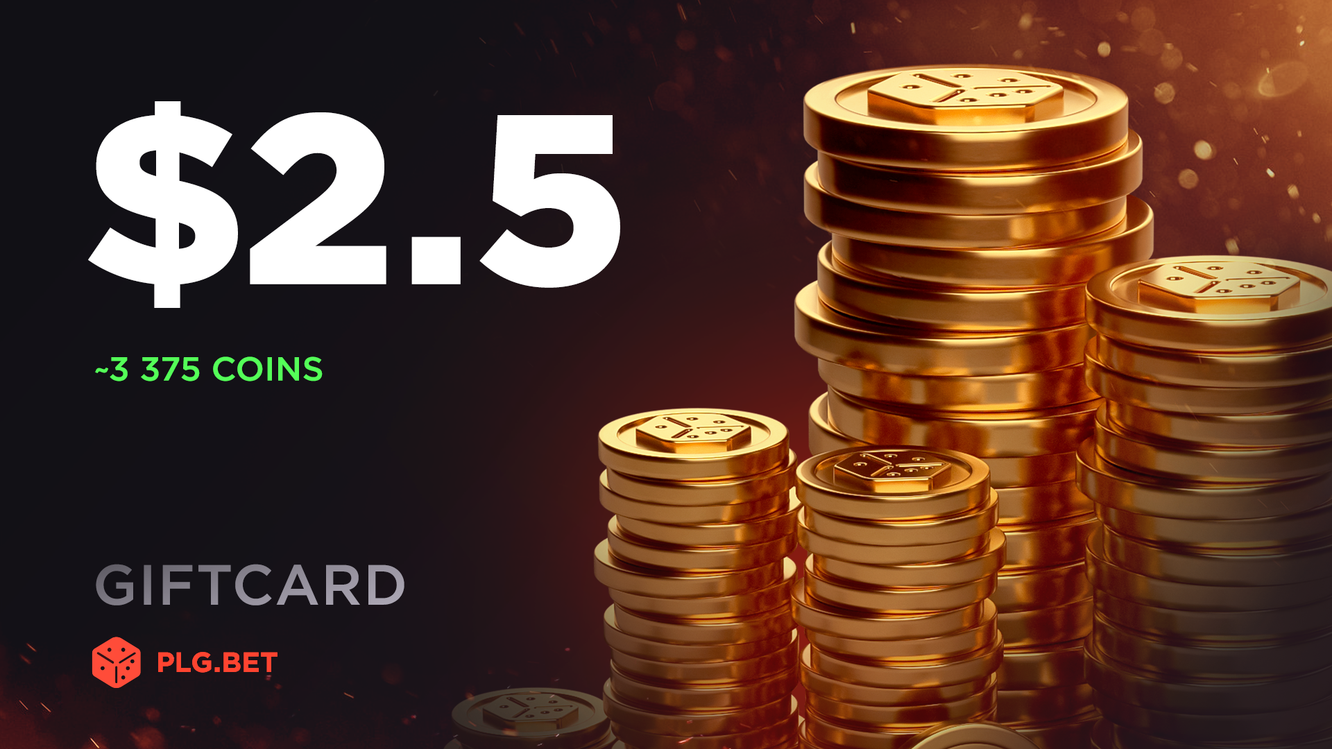 PLG.BET $2.5 Gift Card, 2.77 usd