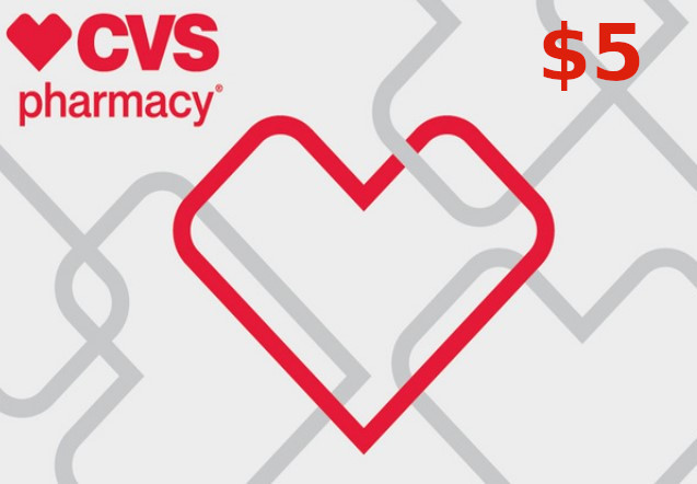 CVS Pharmacy $5 Gift Card US, 3.95 usd
