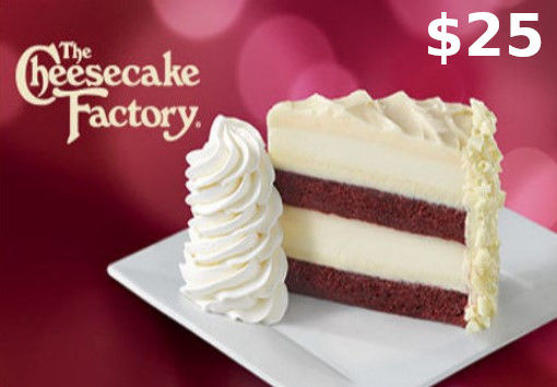 Cheesecake Factory $25 Gift Card US, 29.28 usd