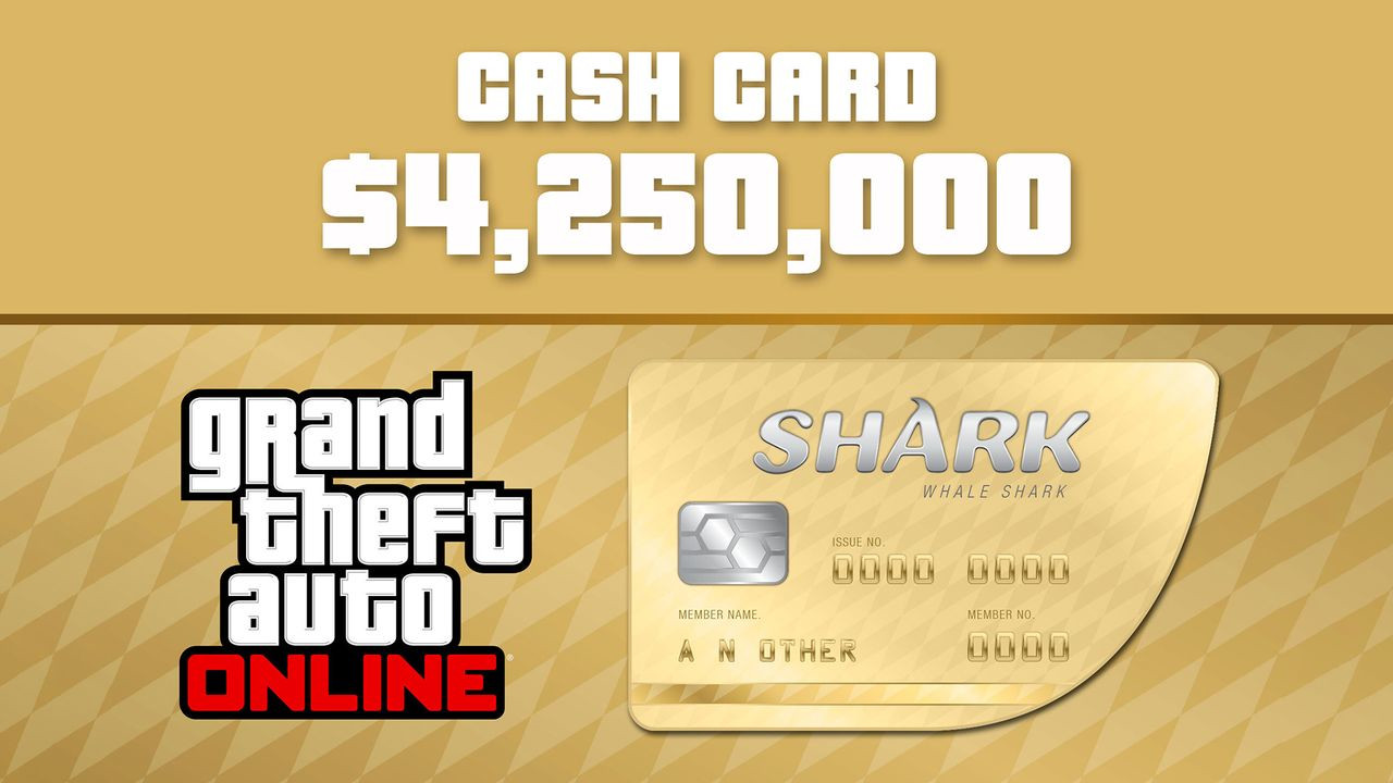 Grand Theft Auto Online - $4,250,000 The Whale Shark Cash Card PC Activation Code EU, 20.06 usd