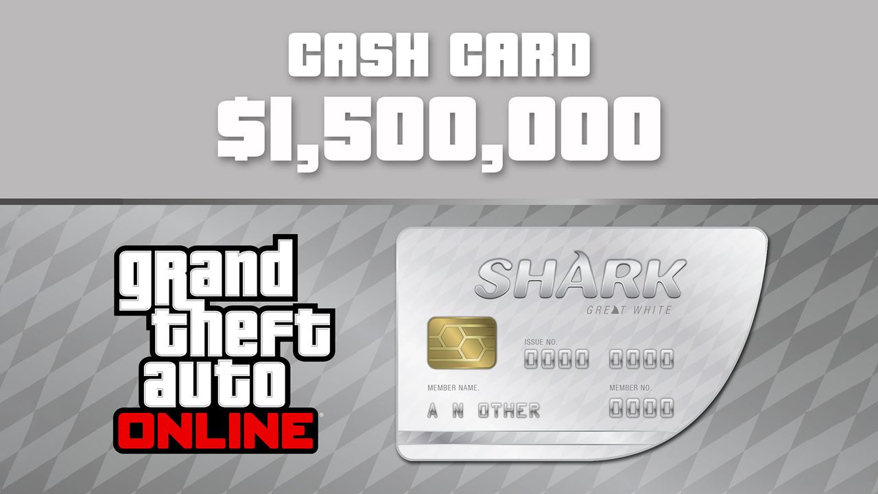 Grand Theft Auto Online - $1,500,000 Great White Shark Cash Card PC Activation Code, 10.15 usd