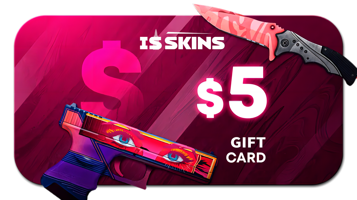 ISSKINS $5 Gift Card, 5.29 usd