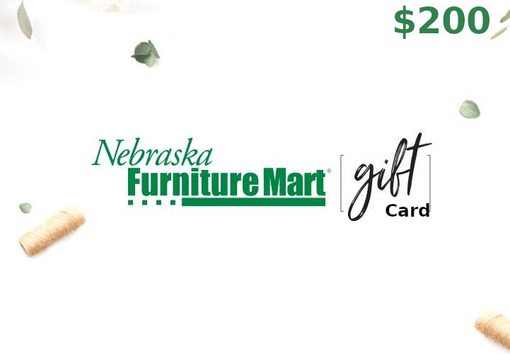 Nebraska Furniture Mart $200 Gift Card US, 111.87 usd