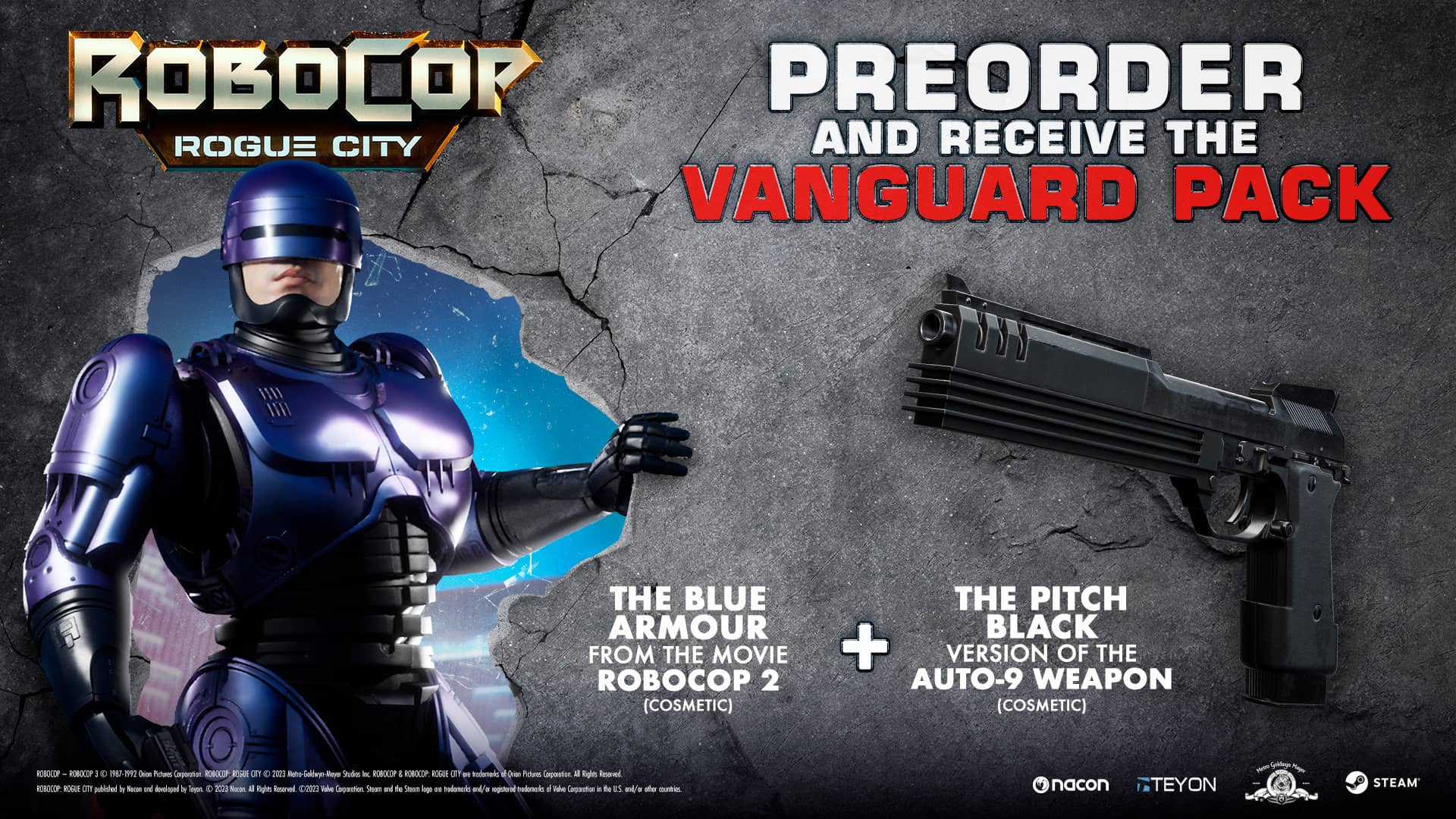RoboCop: Rogue City - Pre-Order Bonus DLC Steam CD Key, 3.37 usd