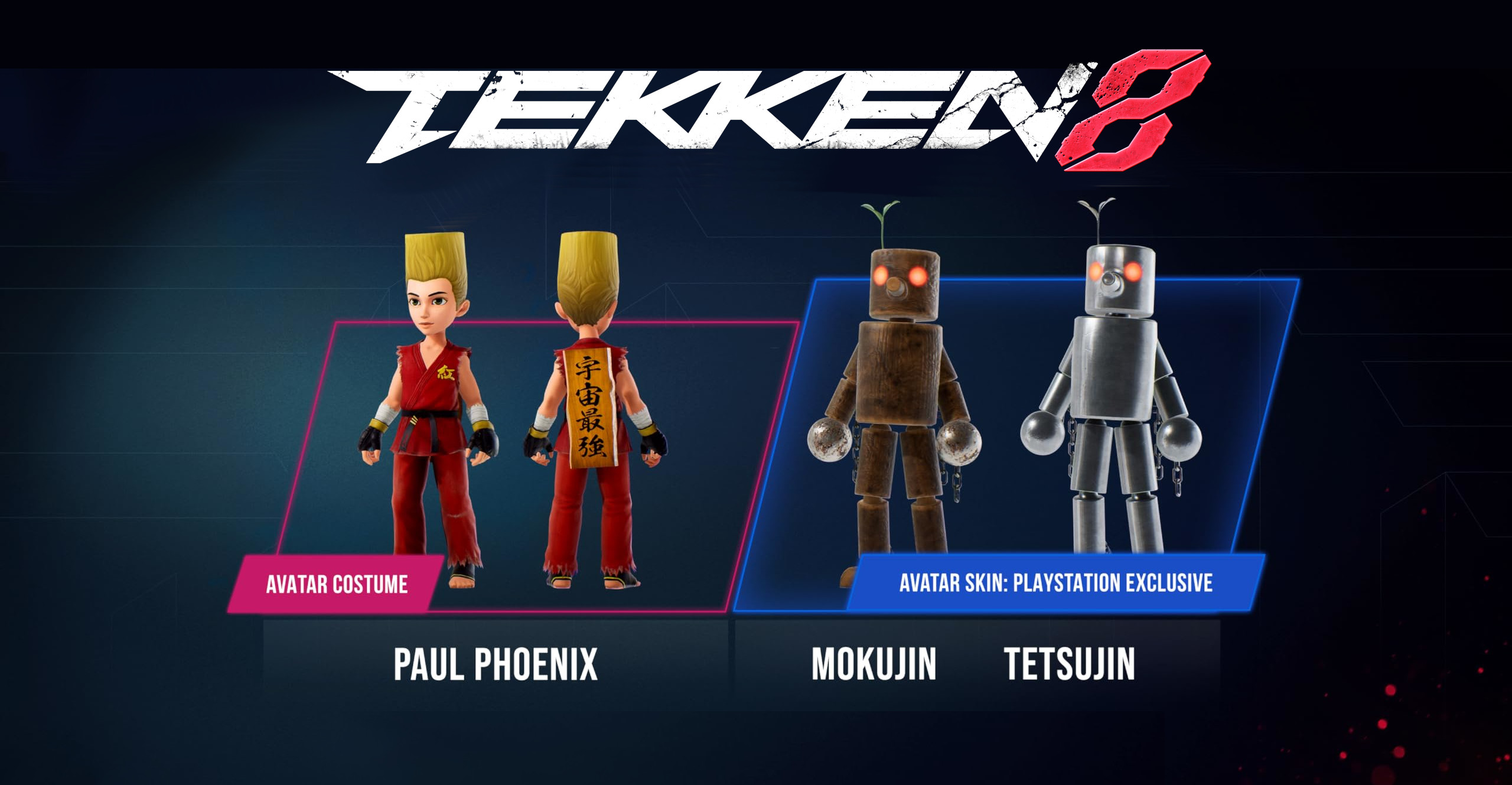 TEKKEN 8 - Pre-order Bonus: Paul Pheonix Set + Mokujin & Tetsujin Skins DLC EU PS5 CD Key, 0.68 usd